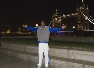 January 16, 2013: The Knicks team gathers at Potters Field near Tower Bridge for a team photo while they are in London.