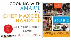 'Cooking with Amar'e: 100 Easy Recipes for Pros and Rookies in the Kitchen' will be released on Tuesday, June 10th.