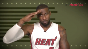 The Heat's Amar'e Stoudemire, talks about honoring those in the Armed Forces. 