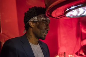 JERUSALEM, ISRAEL - AUGUST 09:  Amar'e Stoudemire and his wife seen during a contemporary art exhibition at Ana Tiho center on August 9, 2016 in Jerusalem, Israel. Amar'e joined Hapoel Jerusalem.  (Photo by Ilia Yefimovich/Getty Images)