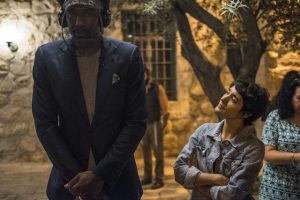 JERUSALEM, ISRAEL - AUGUST 09:  Amar'e Stoudemire and his wife seen during a contemporary art exhibition at Ana Tiho center on August 9, 2016 in Jerusalem, Israel. Amar'e joined Hapoel Jerusalem.  (Photo by Ilia Yefimovich/Getty Images)